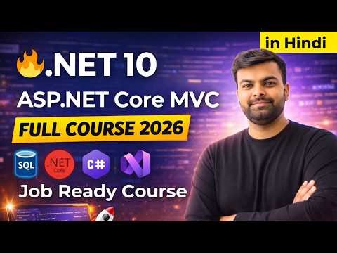 Full .NET 10 & ASP.NET Core MVC Course: C#, EF Core, SQL Server & JWT CRUD Web Dev Tutorial