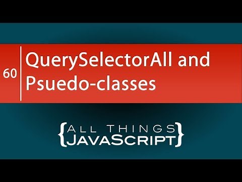 JavaScript Tip: Using Pseudo-classes with querySelectorAll