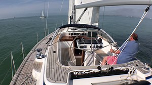 A peaceful, lightwind sail proves a good chance to look over the Hallberg-Rassy 44 and show that a modern bluewater cruiser can still slip along. The video from our full test earlier in the year is also here: http://www.yachtingworld.com/video/boat-test-videos/hallberg-rassy-44-video-how-traditional-cruising-values-fit-with-a-new-hull-shape-107362 | Yachting World
