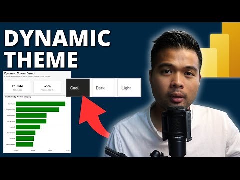 Create a DYNAMIC THEME for your POWER BI REPORTS // Beginners Guide to Power BI