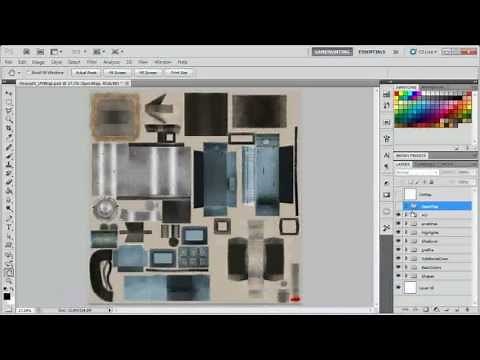Tutorial: Using Adobe Photoshop to create Diffuse/Specular Maps for 3D game props