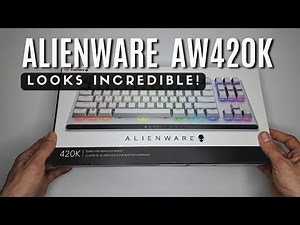 Alienware AW420K Tenkeyless Keyboard Unboxing & RGB Setup – Looks Amazing!