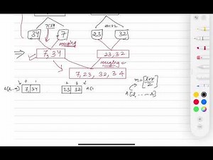 Merge Sort Algorithm || Example -1 || Explanation of Merge Sort Algorithm with Example