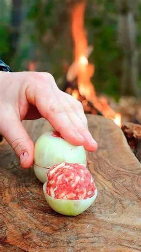 Onion Beef Bombs is INSANE #bbq #firecooking