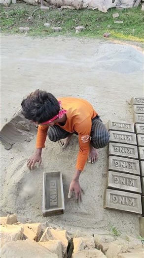 ClayField Brick Processing Active Workers#brickmaker #bricks #make #iteam #skills