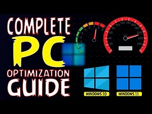 The Complete Optimization Settings For Windows 10/11 - The Complete Guide.
