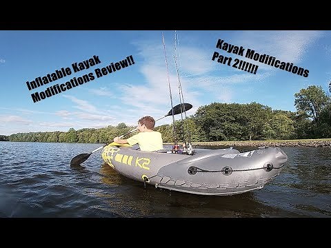 Inflatable Kayak Modification Review|| Intex Explorer k2 Inflatable Kayak