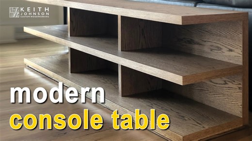 How to make a modern console table