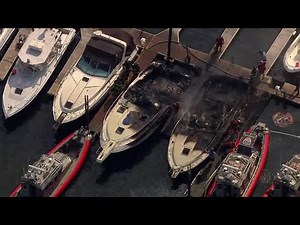 Fire destroys boats in Brooklyn marina [AERIAL VIDEO FROM NEWS HELICOPTER]