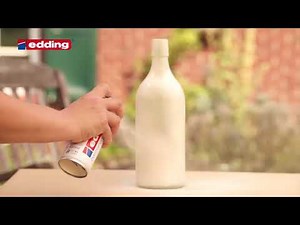 Edding Glasflaschen lackieren