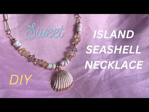 NECKLACE / HOW TO MAKE A SHELL NECKLACE / SIMPLE SEASHELL PENDANT