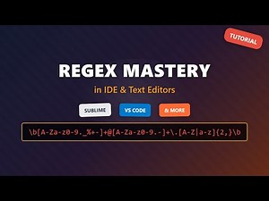 Regex for Beginners: Master Pattern Matching in VS Code, Sublime Text & More!