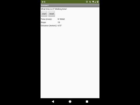 App Inventor Pedometer Tutorial