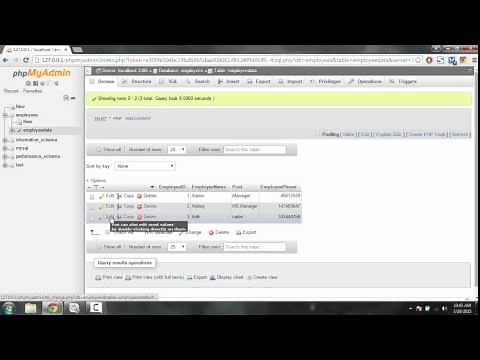 Delete Data in MySQL Database using PHPMyAdmin