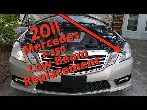 Low Beam Light Bulb Replacement-2011 Mercedes E-350