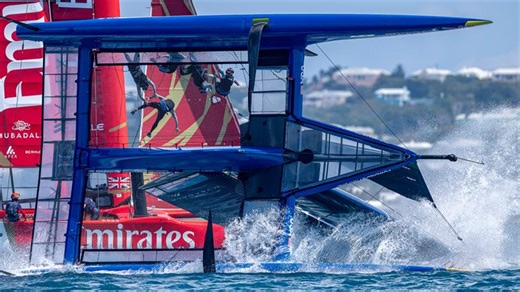 SailGP: Spectacular on board video of USA capsize in Bermuda - team thrown from boat