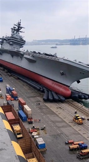 Unexpected incident! An aircraft carrier capsized during launch — the entire port was in panic 😱