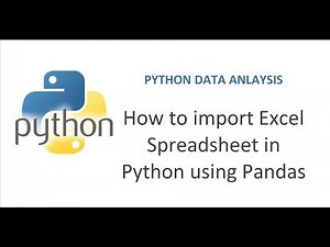 Python Pandas Tutorial 9 | How to Import Excel data in Python | Getting Excel Data in Python