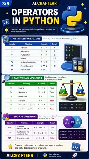 🐍 Python Basics Made Simple! 🚀#Python #PythonProgramming #Coding #Programming #LearnPython.....