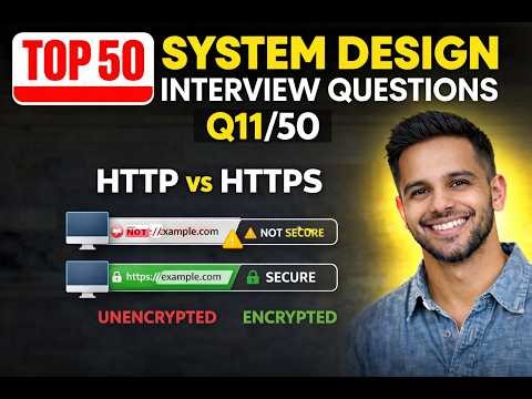 HTTP vs HTTPS Explained | Q11/50 System Design Interview | TLS Handshake | TLS, SSL, Encryption