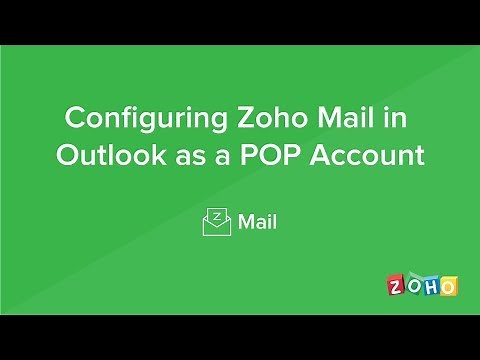 Configure in Outlook - POP - Zoho Mail