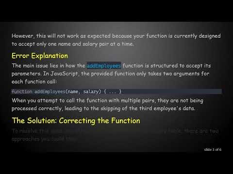Understanding 2D Arrays in JavaScript: A Guide to Creating a NAME|Salary Table