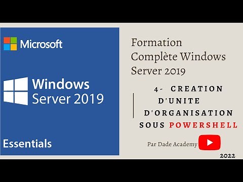 06-Windows Server 2019 : Comment créer une unité d'organisation en ligne de commande PowerShell ?