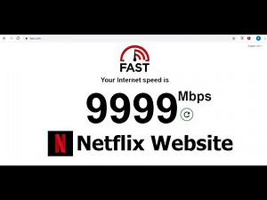 fast.com speed test by NETFLIX