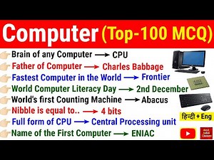Top 100 Computer MCQ/Computer Important Questions/Computer For All Competitive Exams