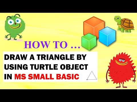 How to Draw a Triangle Using Turtle Object in MS Small Basic [Programming]