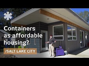 Shipping containers recycled into affordable, accessible Utah home