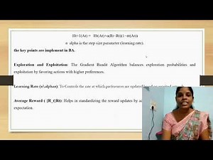 Gradient-Bandit Algorithm |Reinforcement Learning| Ms. P. Mohanapriya, AP/CSE , RMDEC,