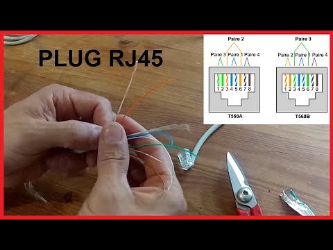 HOW TO WIRE AN RJ45 PLUG...WIRING COLORS TO RESPECT..👌👀.