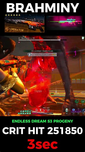 ONCE HUMAN DR MANNHEIM 3sec BRAHMINY BOUNCE CRIT HIT 251K🥶#oncehuman