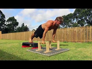 Push-up, Pseudo Planche, on P-Bars
