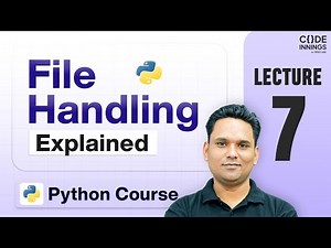 Everything About File Handling in 1 Video - Python Full Course