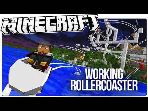 This Working Minecraft Roller Coaster Has Loops, Drops, Corkscrews, More! (Minecraft Custom Mod Map)