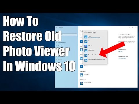 How to Restore Windows Photo Viewer Windows 10
