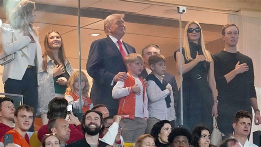 Trump receives cheers and boos at Indiana-Miami football game