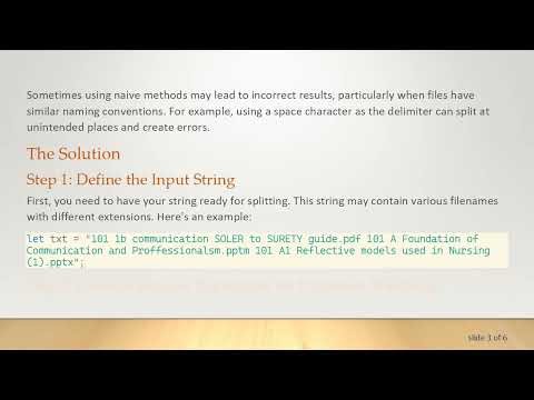 Efficiently Split a Conjoined String of Filenames into an Array Using JavaScript