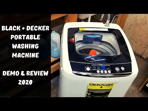 Black + Decker Portable Washing Machine || Demo & Review 2020