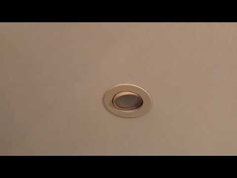 Recessed tilting ceiling light bulb replacement