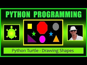 Python Turtle Graphics Drawing and Filling Shapes - Python Beginners Tutorial Learn Python Fast
