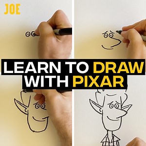 This Pixar animator's quick and simple drawing tutorial will show you how to draw one of their characters in minutes. Grab a pen and paper, and get stuck in. | JOE.co.uk