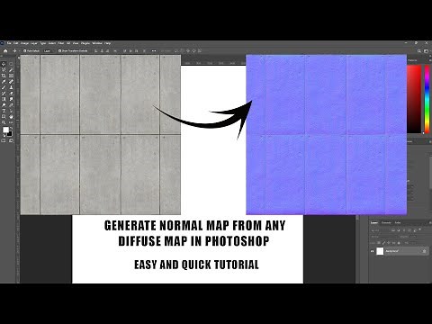 Make Normal Map from a diffuse map in photoshop
