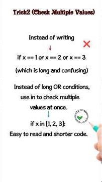 🔥5 Python Tricks Every Beginner MUST Know🤔 #shortsfeed #shorts #viral #youtubeshorts