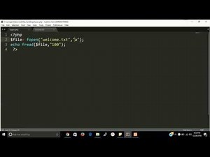 Read and write file in php | File handling | fopen | fread | Learn php step by step