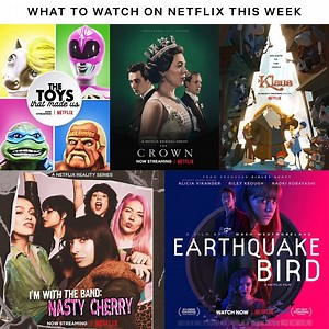NEW TO NETFLIX: Klaus Earthquake Bird The Toys That Made Us @charli_xcx's I'm With The Band: Nasty Cherry PREMIERING SUNDAY: The Crown Season 3 A new Patriot Act w/ @hasanminhaj And if you want more recommendations, check this thread out: https://twitter.com/bluntastiiic/status/1194814805862998017?s=21 | Netflix