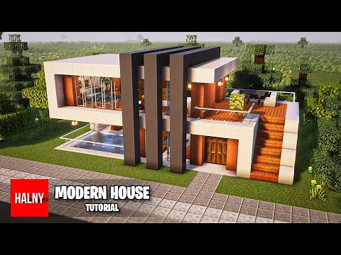 How to build a modern house in minecraft