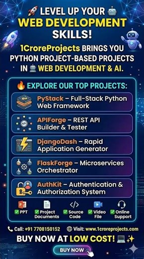Final Year Projects | Python, Embedded, Journal Paper | 1CroreProjects | Python | Java | PHP | IOT